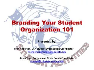 Branding Your Student Organization 101