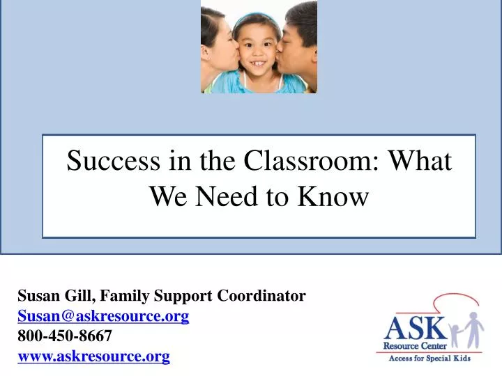 success in the classroom what we need to know