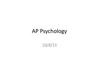 AP Psychology