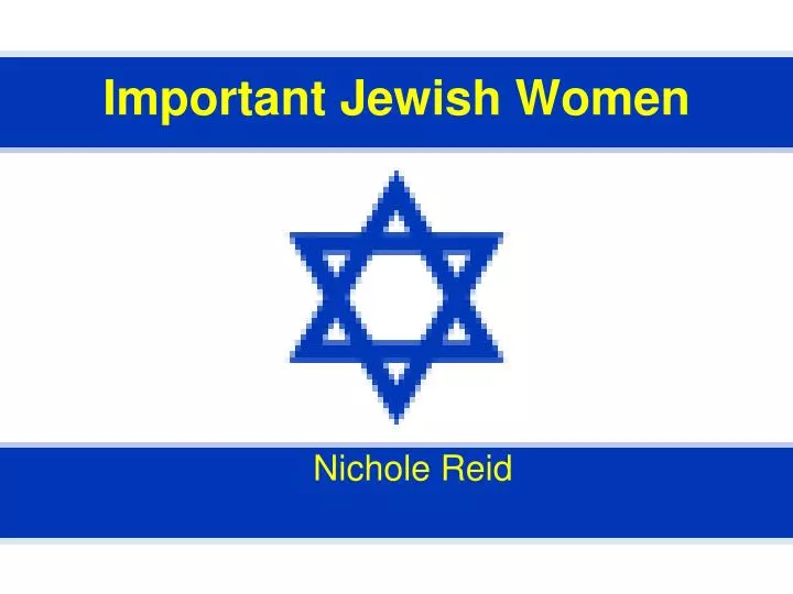 important jewish women