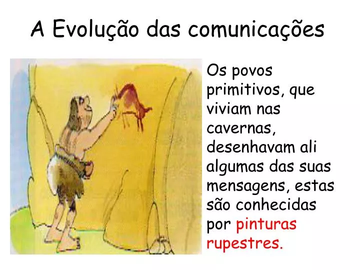 a evolu o das comunica es