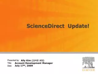 sciencedirect update