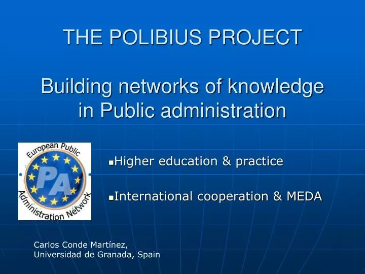 the polibius project building networks of knowledge in public administration