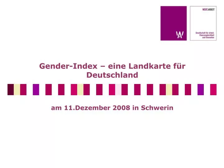 gender index eine landkarte f r deutschland am 11 dezember 2008 in schwerin