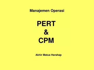 manajemen operasi