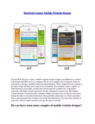 Harford County Mobile Website Design - Coastalwebservices