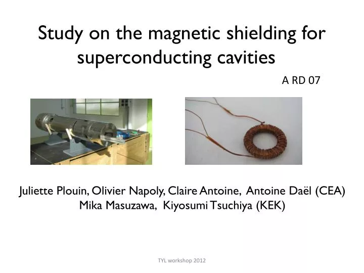 study on the magnetic shielding for superconducting cavities
