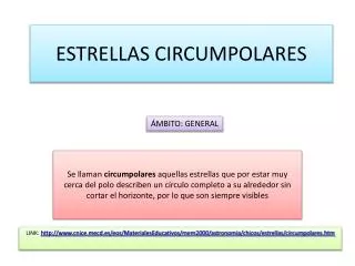 estrellas circumpolares