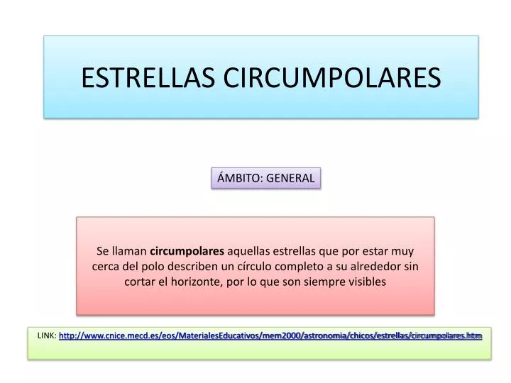 estrellas circumpolares