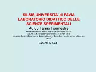 docente a colli