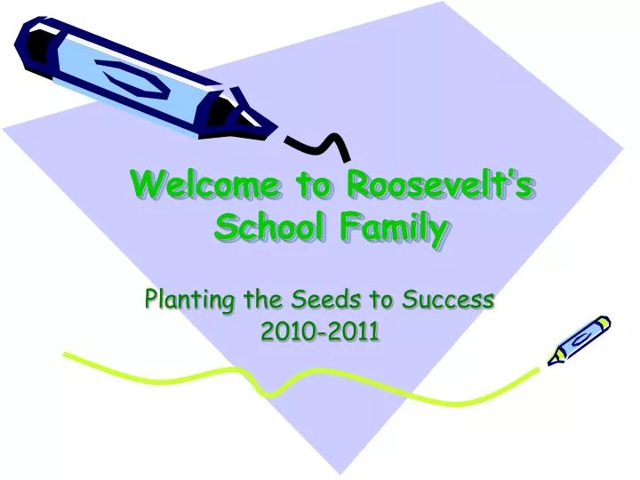 welcome to roosevelt s school family