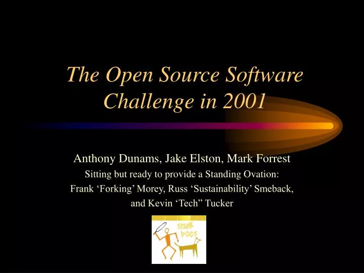 the open source software challenge in 2001