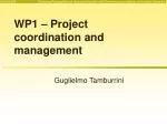 WP1 – Project coordination and management - slide 1