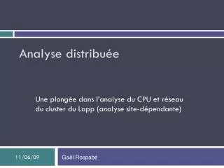 analyse distribu e