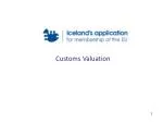 Customs Valuation - slide 1