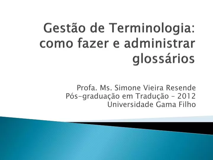 gest o de terminologia como fazer e administrar gloss rios