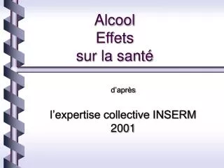 alcool effets sur la sant