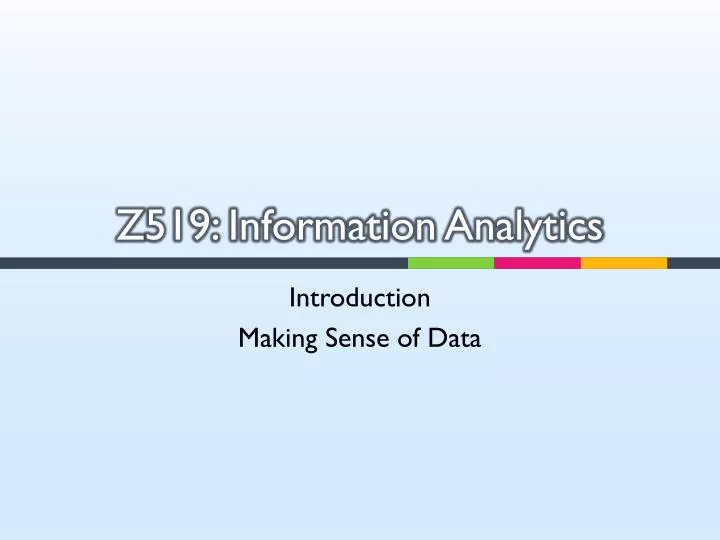 z 519 information analytics