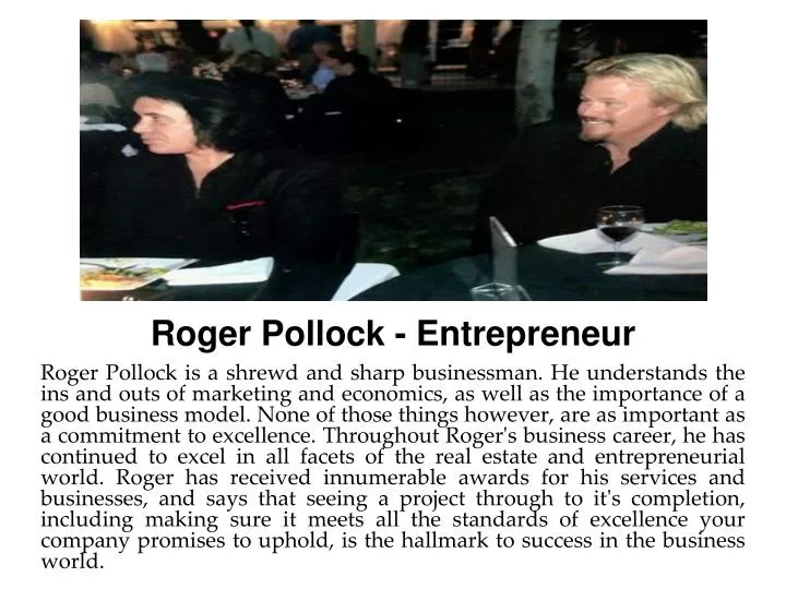 roger pollock entrepreneur