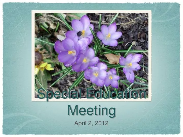 special education meeting