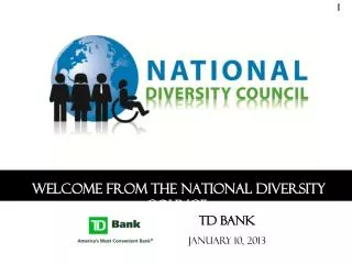 Welcome from the National Diversity Council