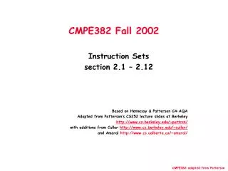 CMPE382 Fall 2002