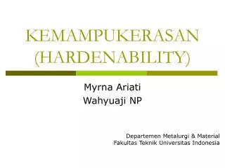 kemampukerasan hardenability