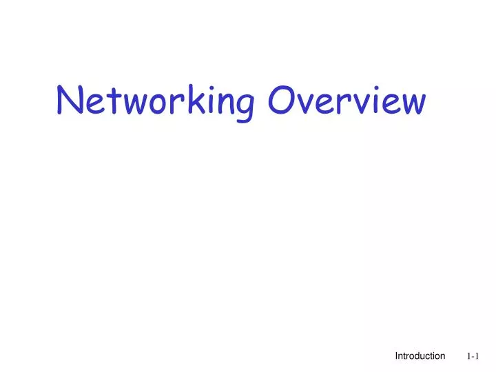 networking overview