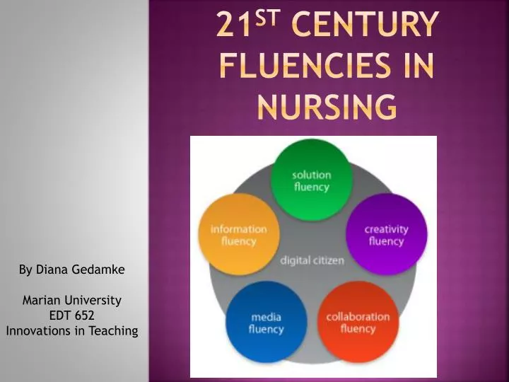 21 st century fluencies in nursing