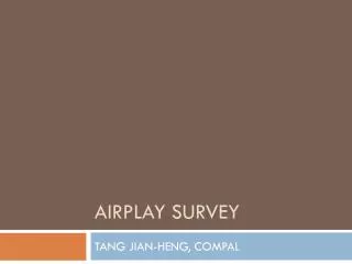 airplay survey