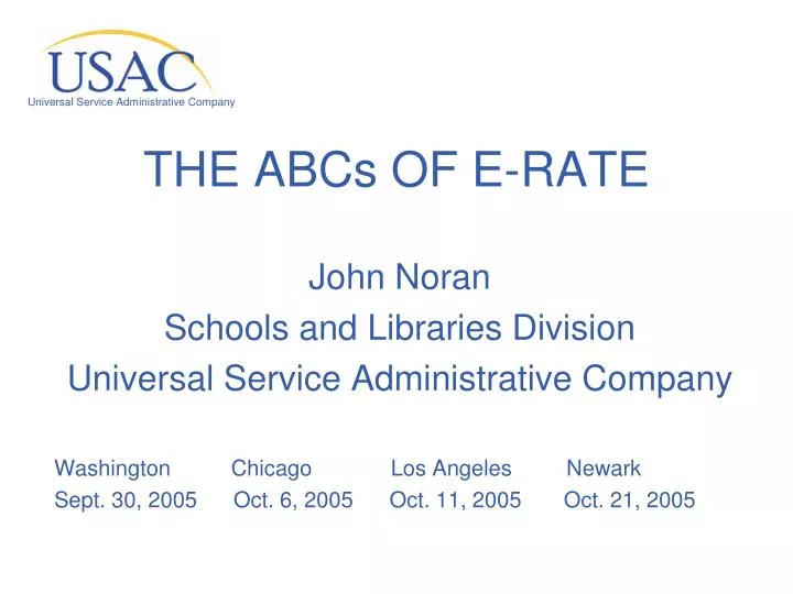 the abcs of e rate