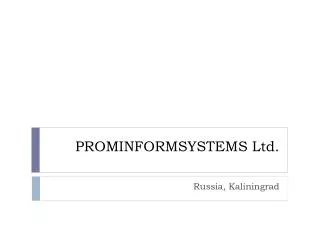 PROMINFORMSYSTEMS Ltd.