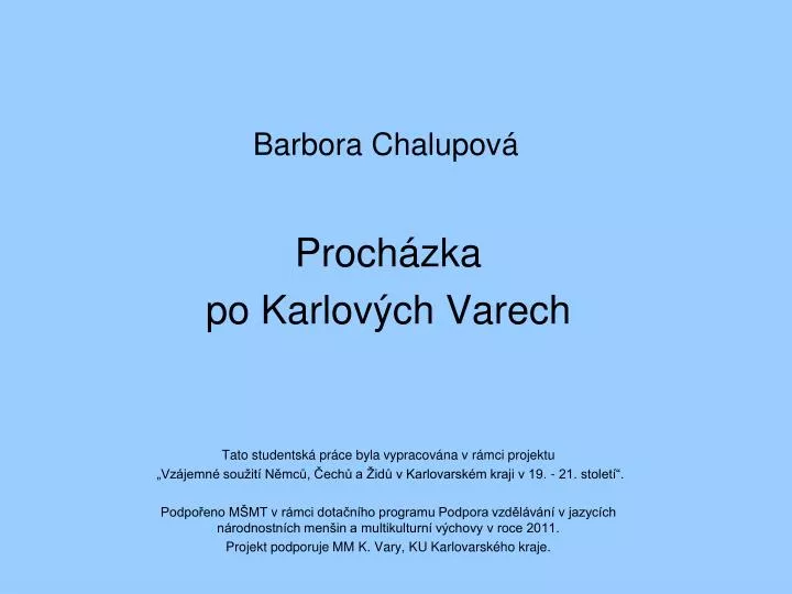 barbora chalupov