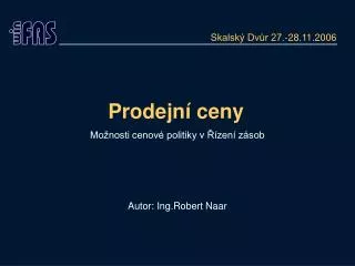 prodejn ceny