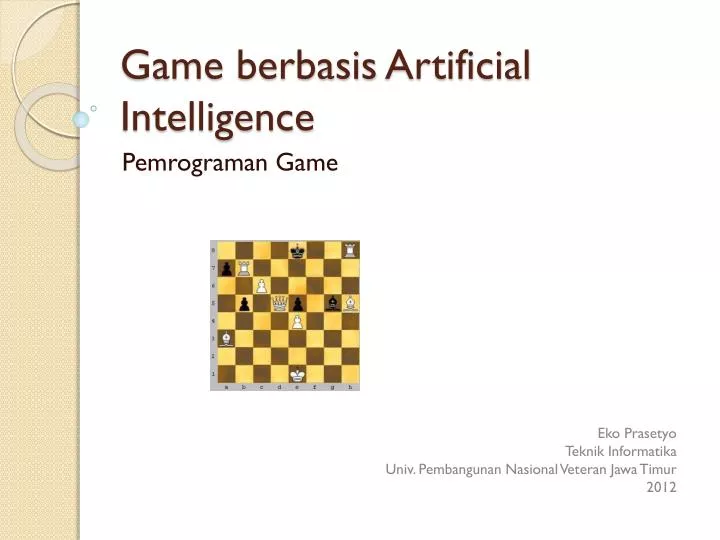 game berbasis artificial intelligence