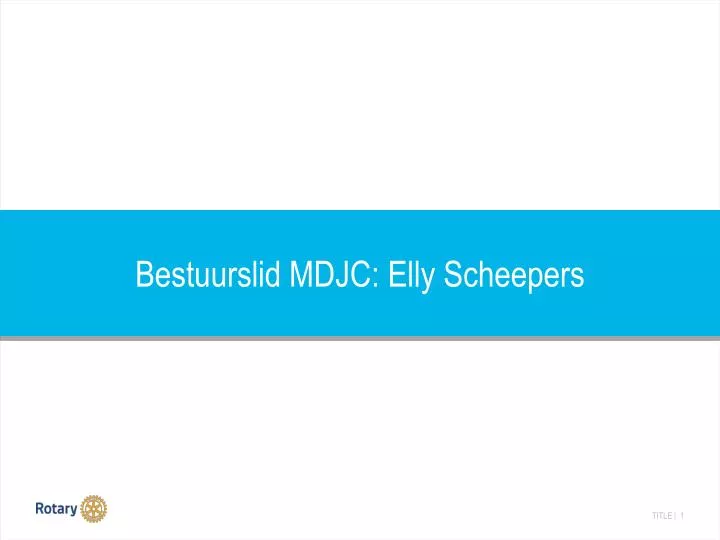 bestuurslid mdjc elly scheepers