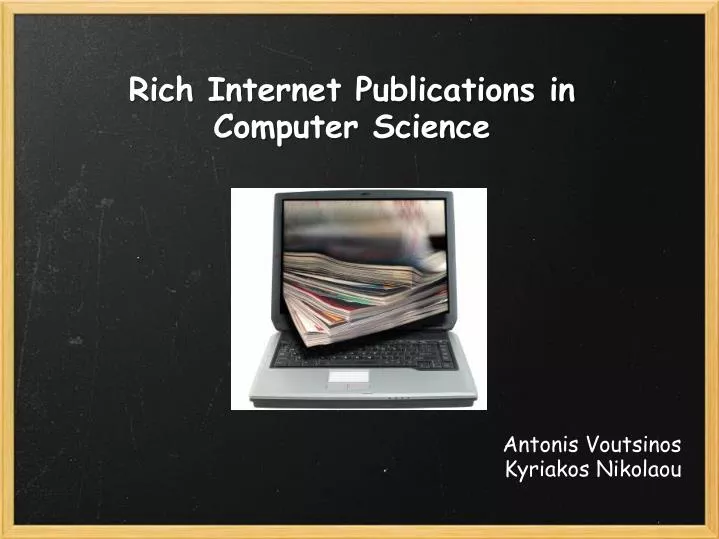 rich internet publications in computer science