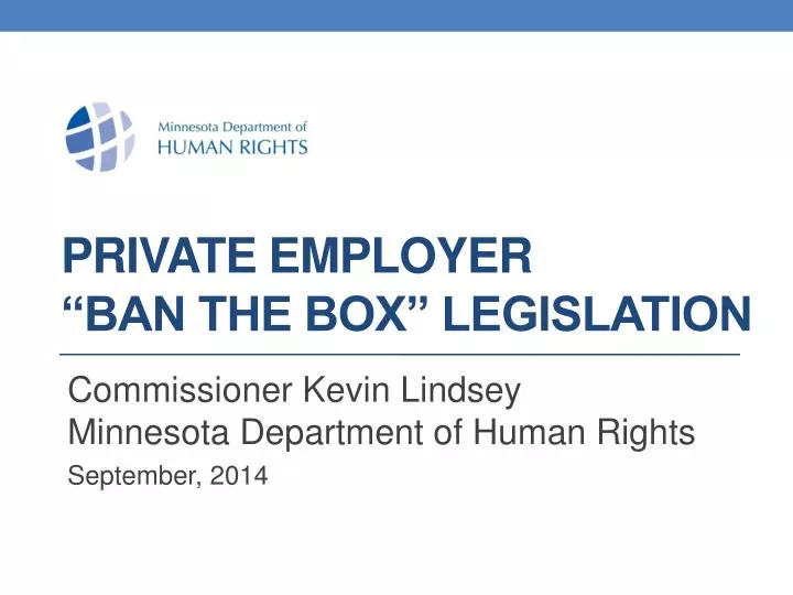 private employer ban the box legislation