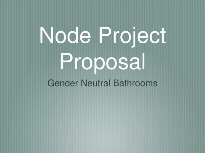 node project proposal