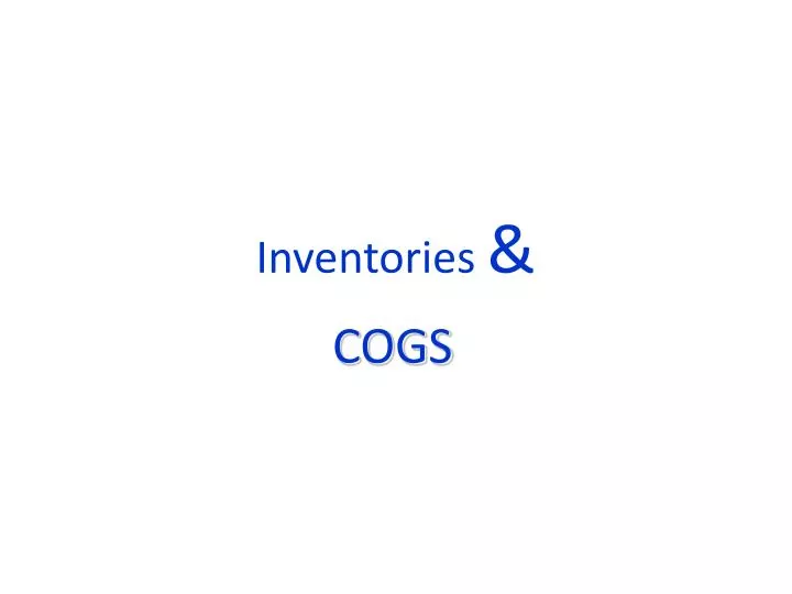 inventories