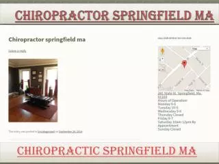 Chiropractor Springfield Ma