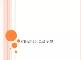 CHAP 10. ?? ??