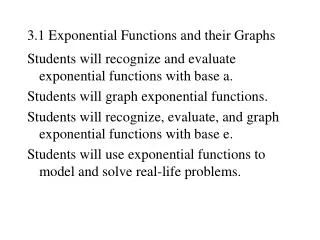 3 1 exponential functions and their graphs