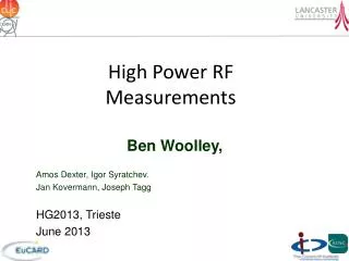 High Power RF Measurements