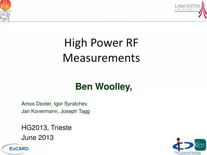 high power rf measurements