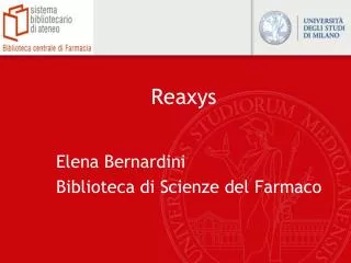 reaxys