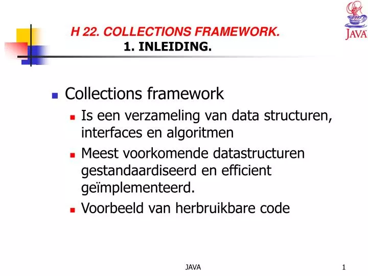 h 22 collections framework 1 inleiding