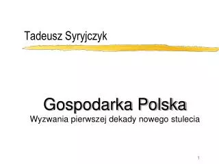 tadeusz syryjczyk