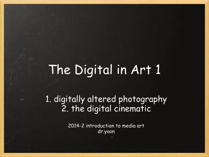 the digital in art 1