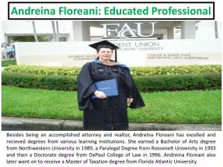 Andreina Floreani: Educated Professional